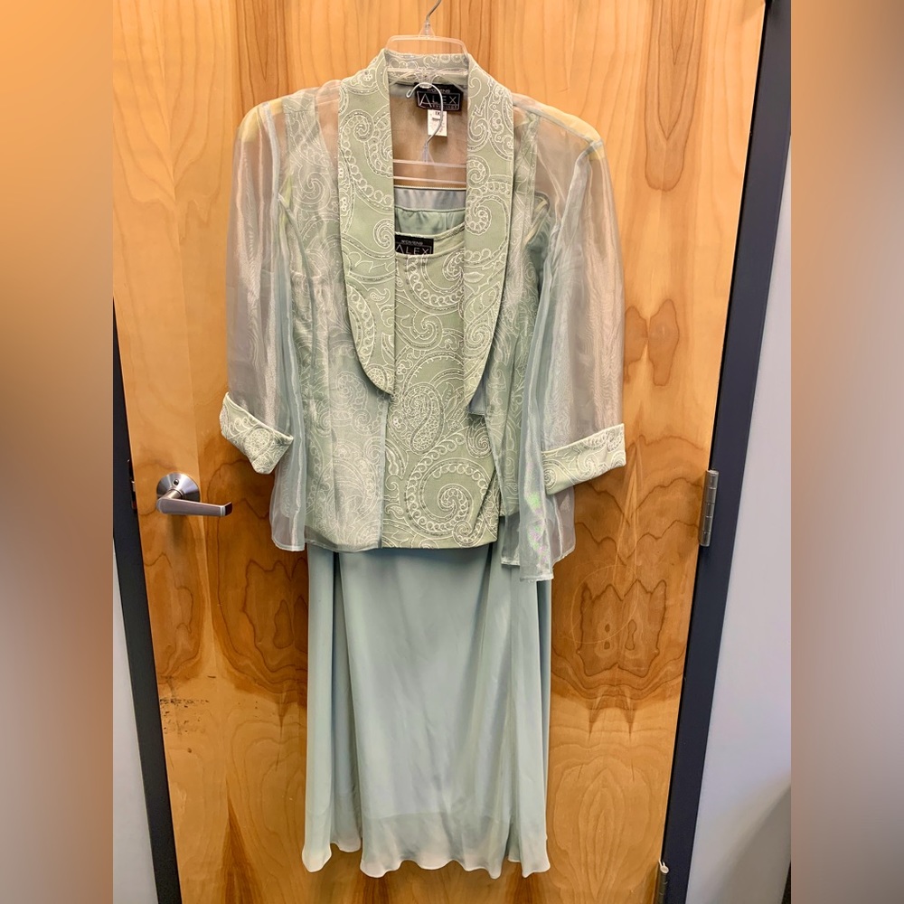 3 piece Mint Green formal dress.